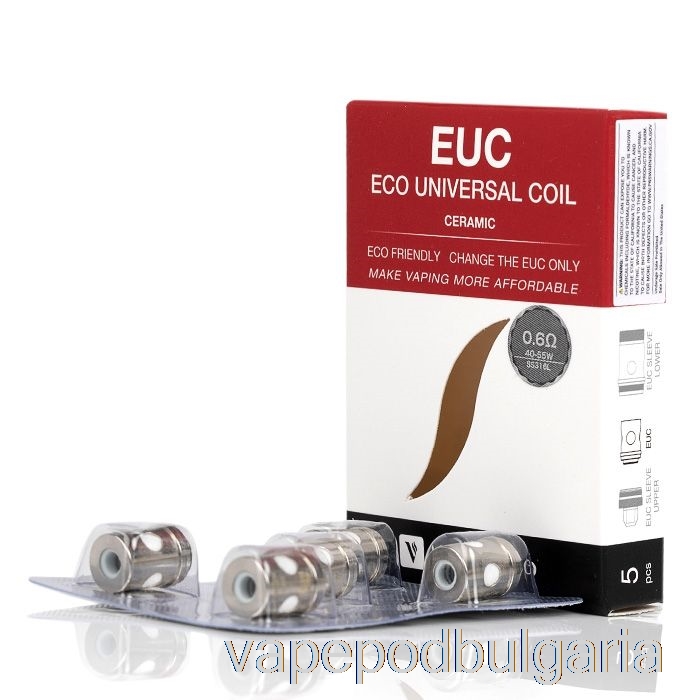 Vape 10000 Дръпки Vaporesso Euc резервни намотки 0.6ohm Ceramic Euc Ss316l